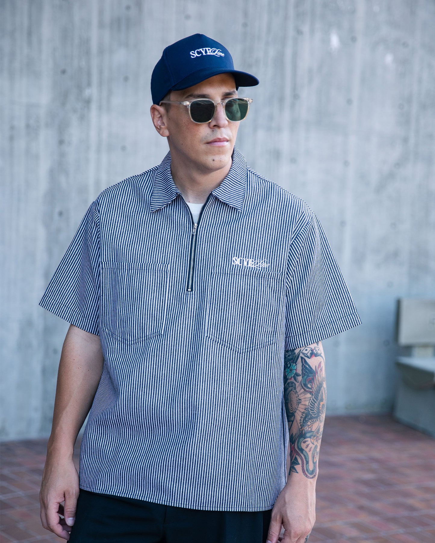 1/2 Zip Workman Shirt RED