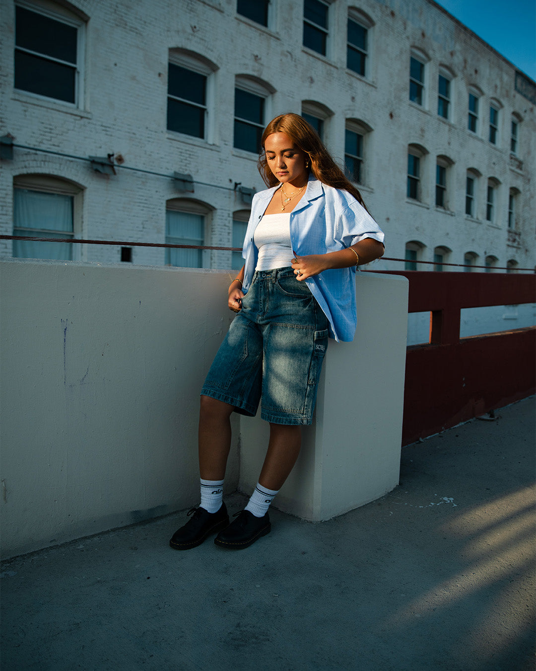 Blue SCYE Denim Shorts