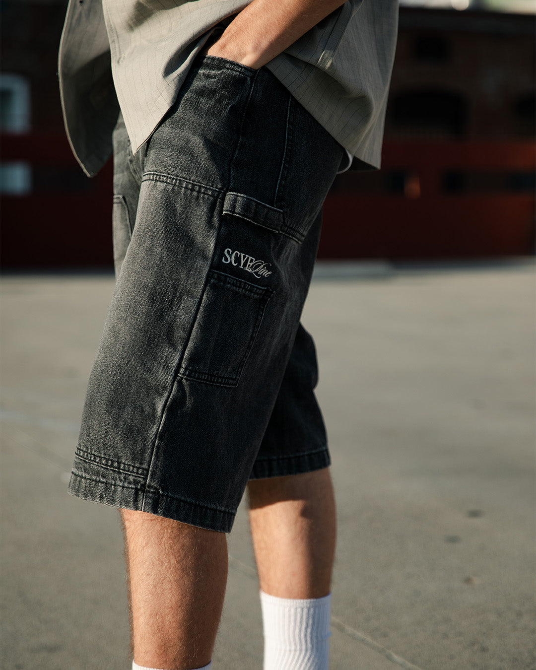 Black SCYE Denim Shorts