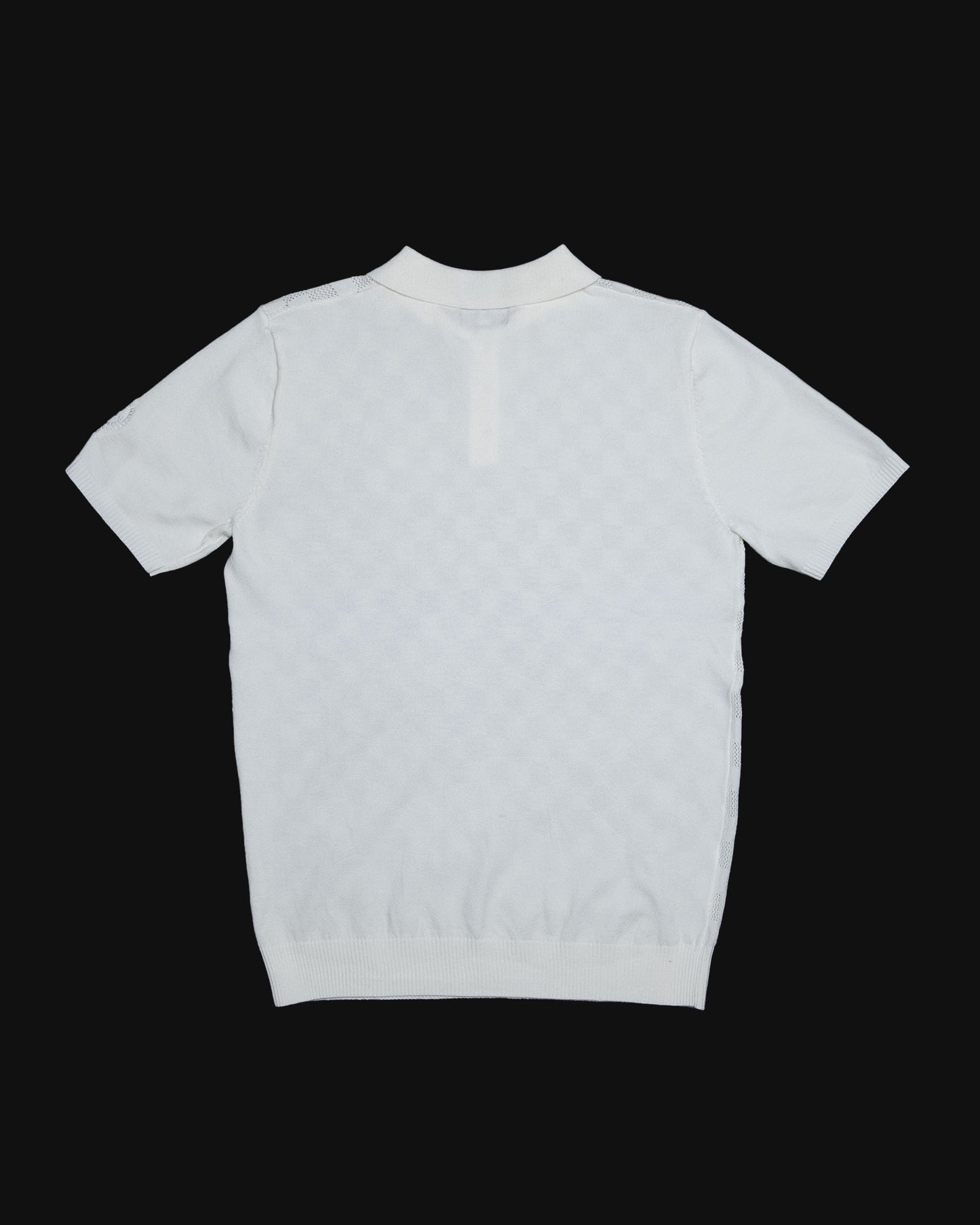 Checkerboard Knit Polo