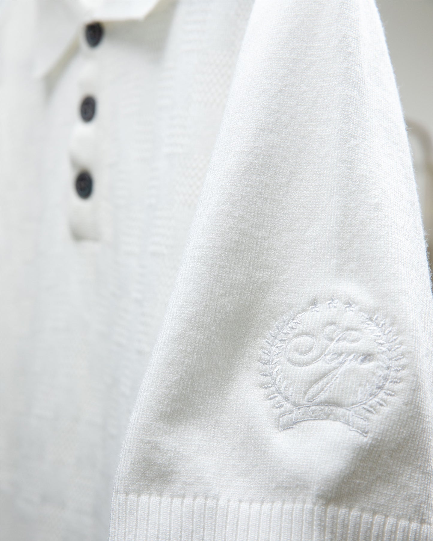 Checkerboard Knit Polo