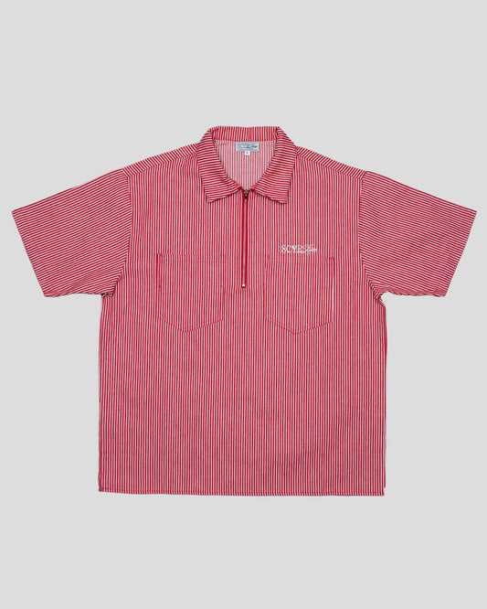 1/2 Zip Workman Shirt RED