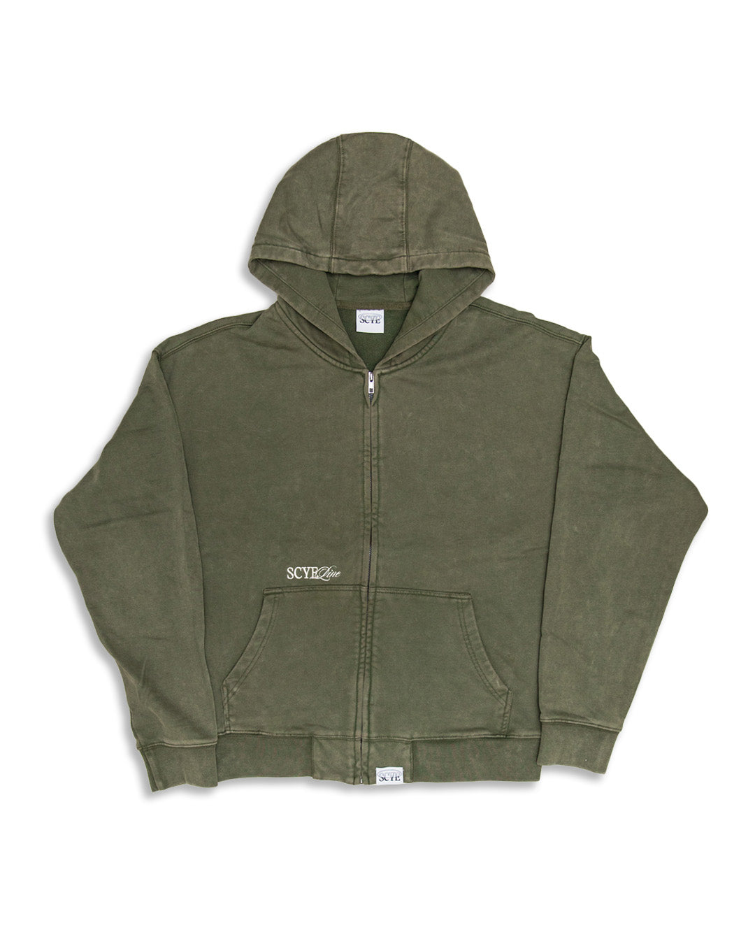 Washed Olive Zip Through - SCYE Line