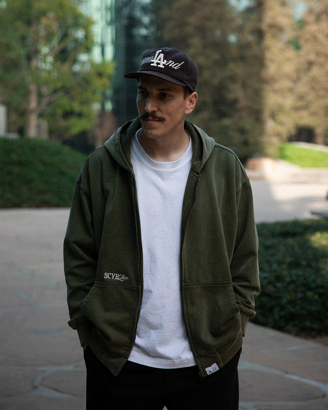 Washed Olive Zip Through - SCYE Line