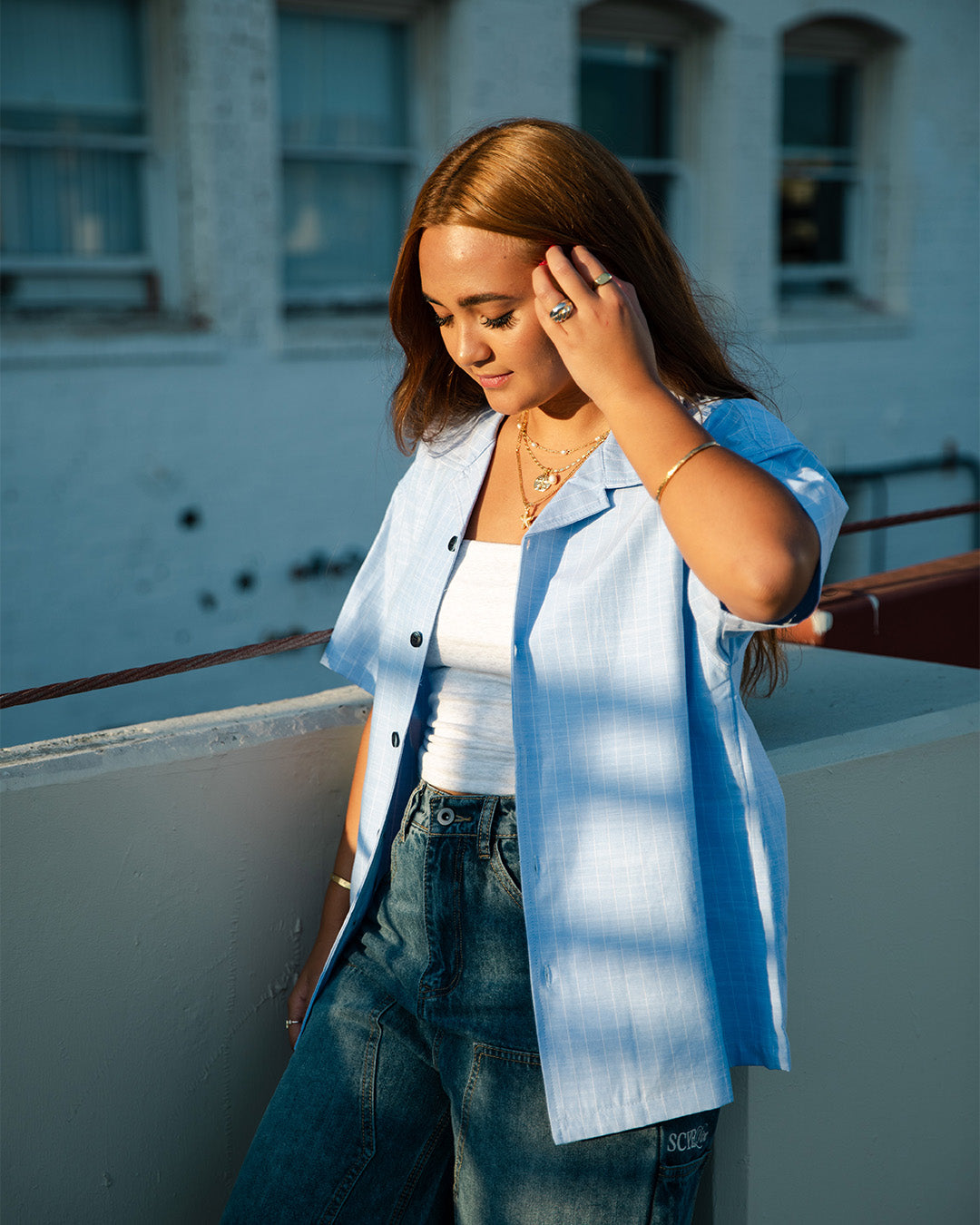 Blue SCYE Weekend Shirt