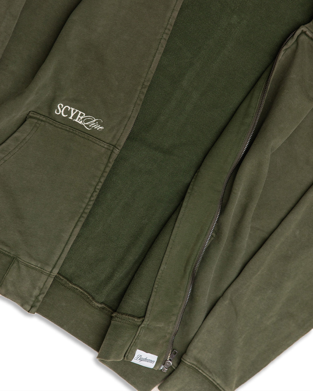 Washed Olive Zip Through - SCYE Line