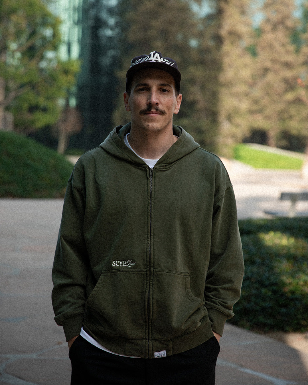 Washed Olive Zip Through - SCYE Line