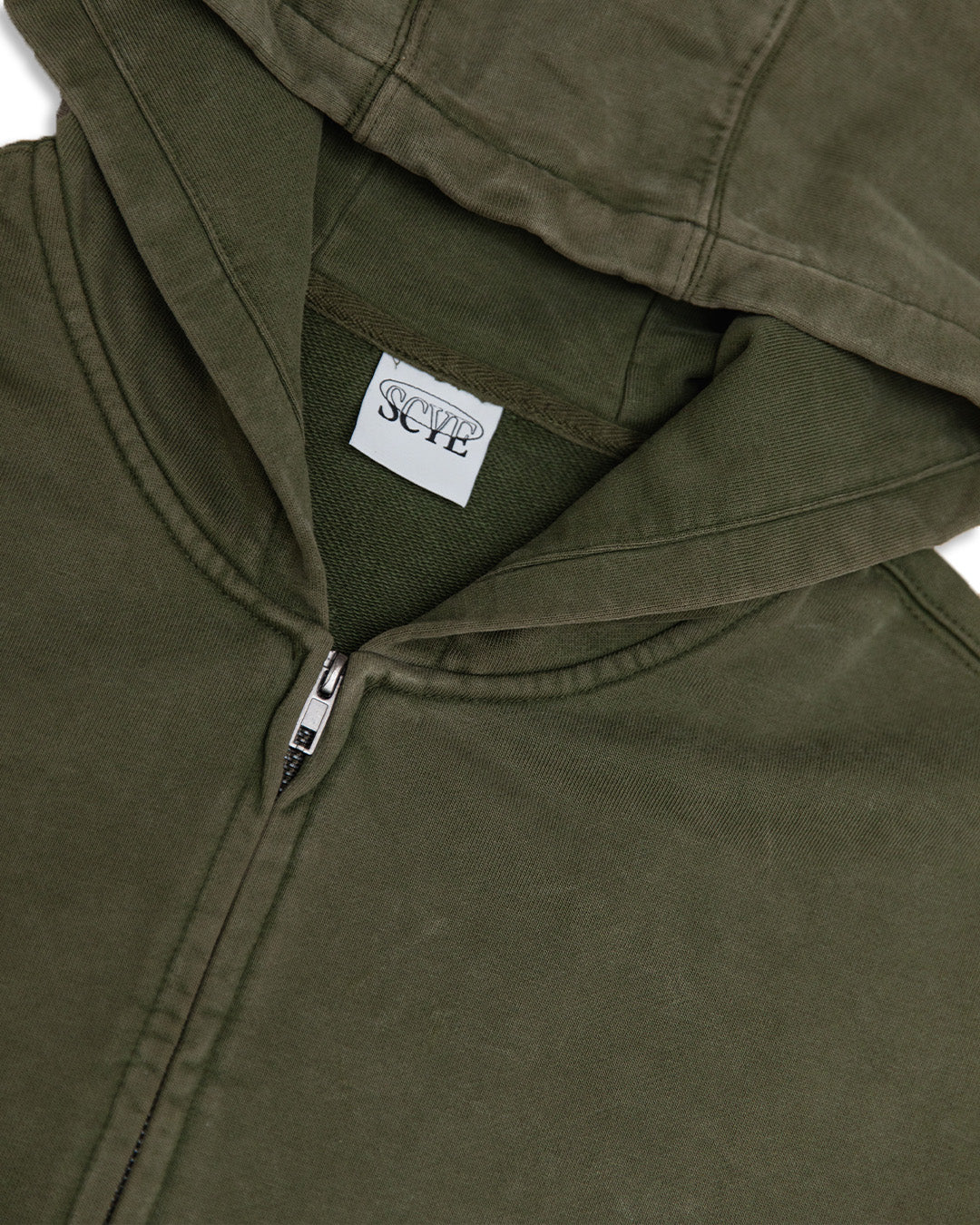 Washed Olive Zip Through - SCYE Line